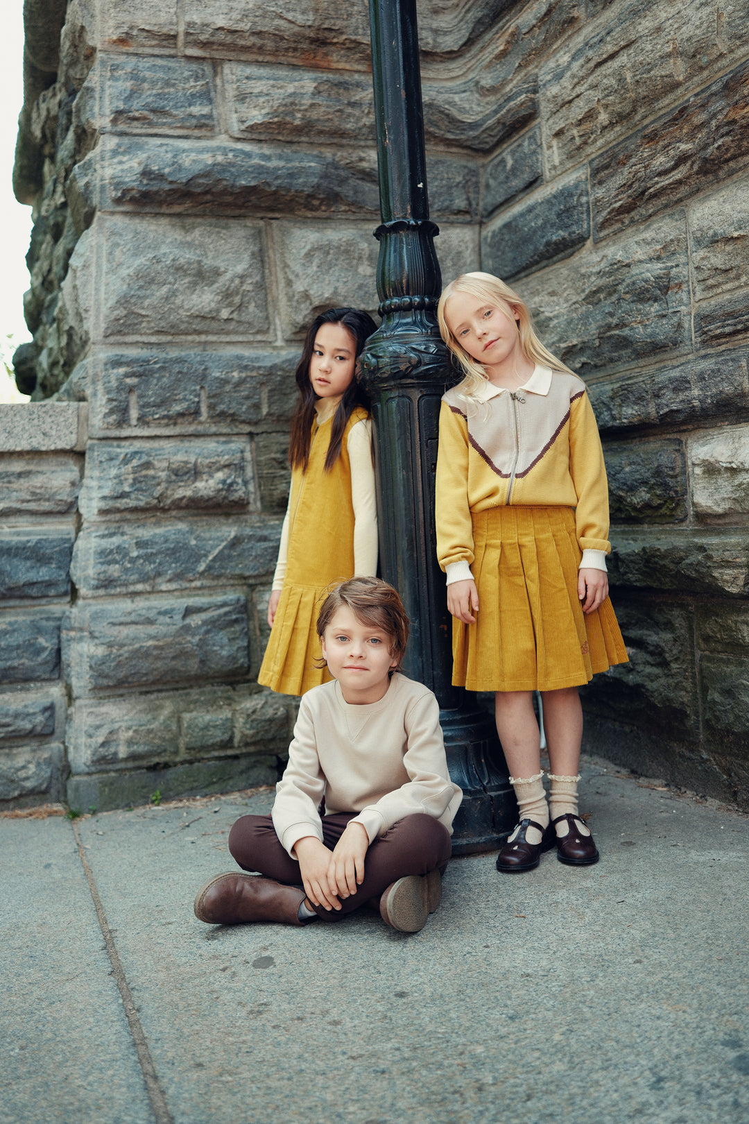 J413 Delilah Knit Zip Up - Mustard
