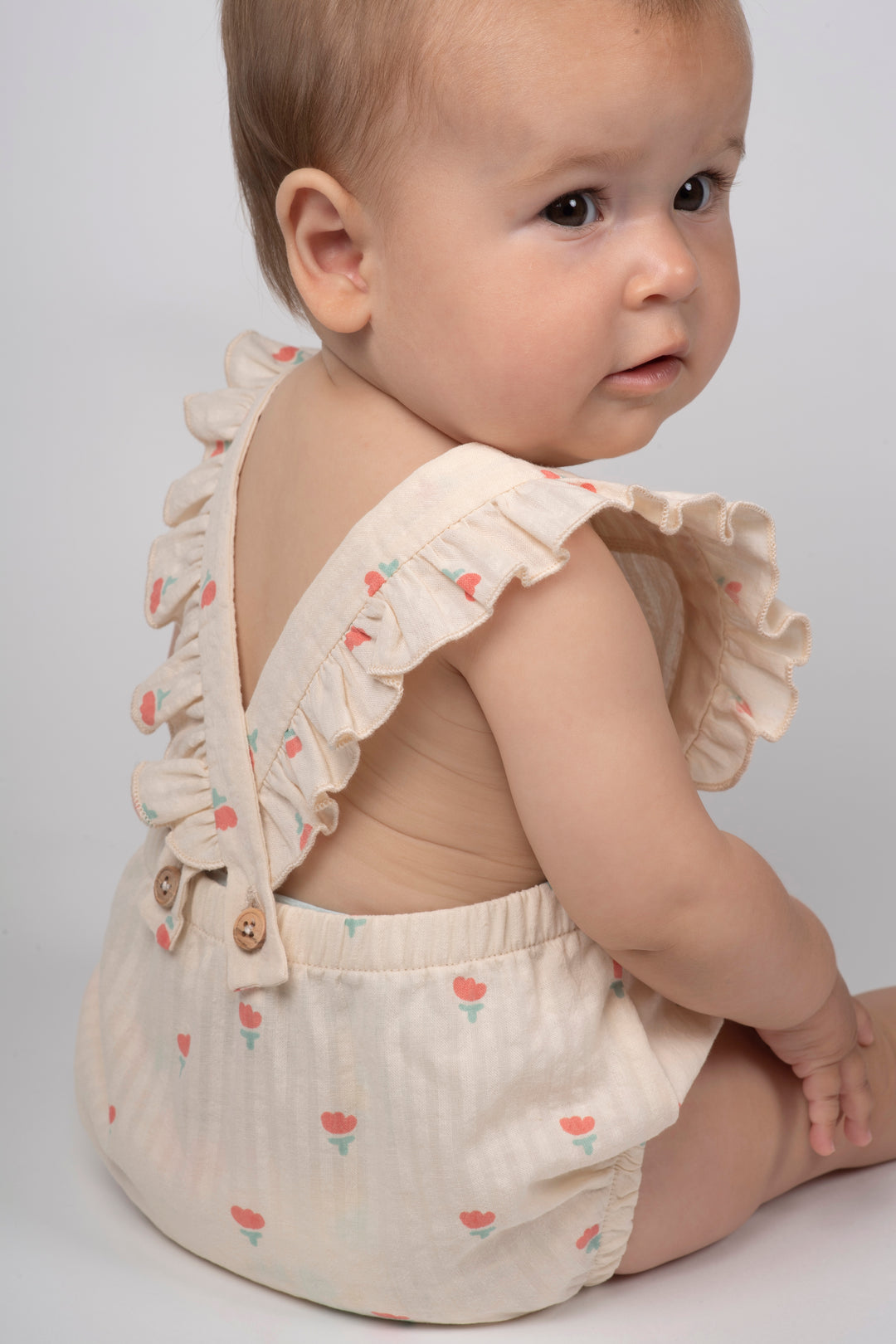 ROMPER - POPPIES ECRU