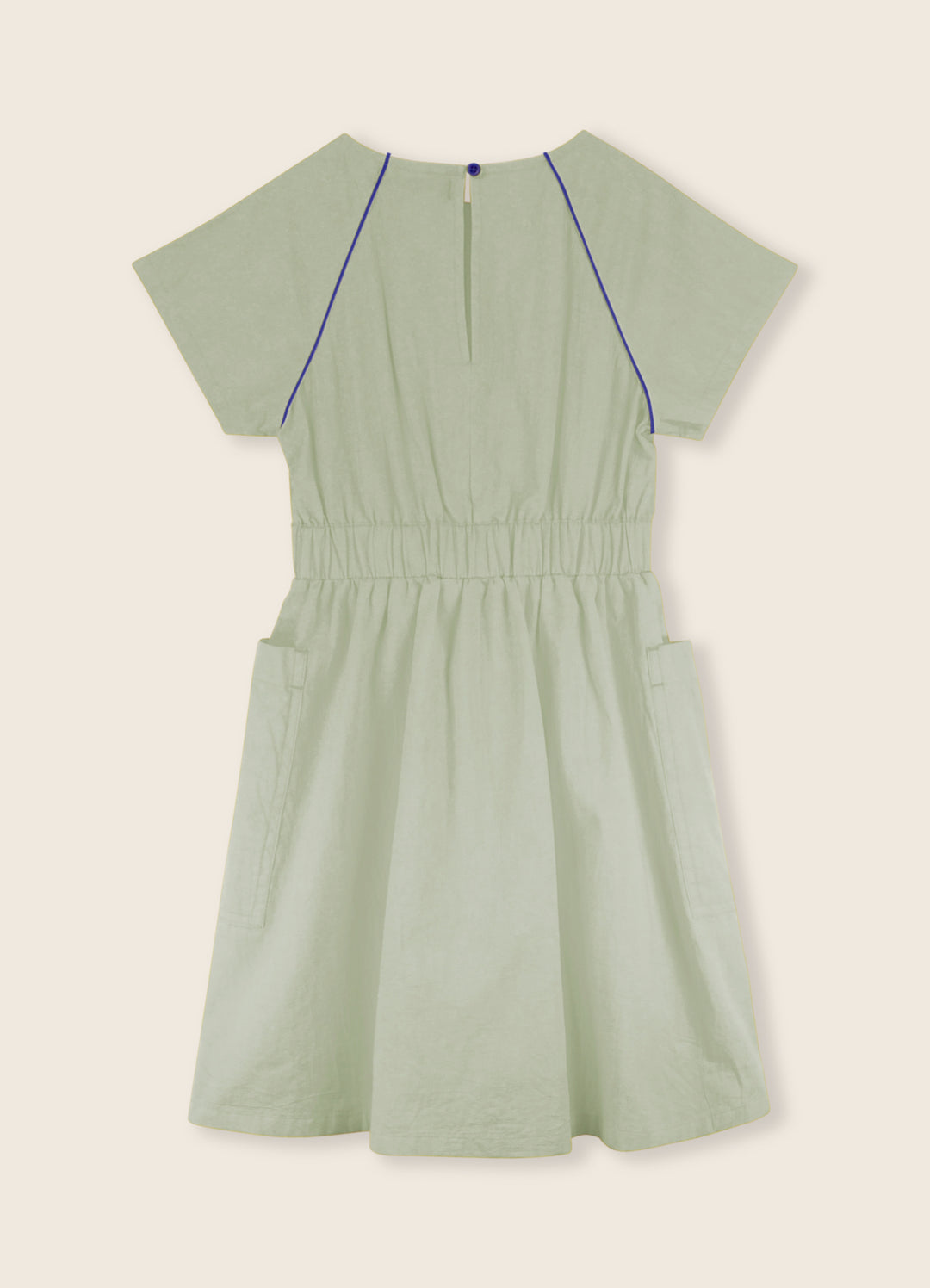 3LS25_1058-POPLIN DRESS-Fog Green