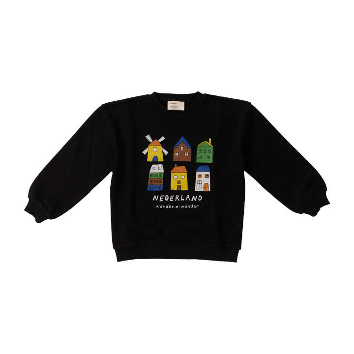 E26209 NEDERLAND SWEATSHIRT - BLACK
