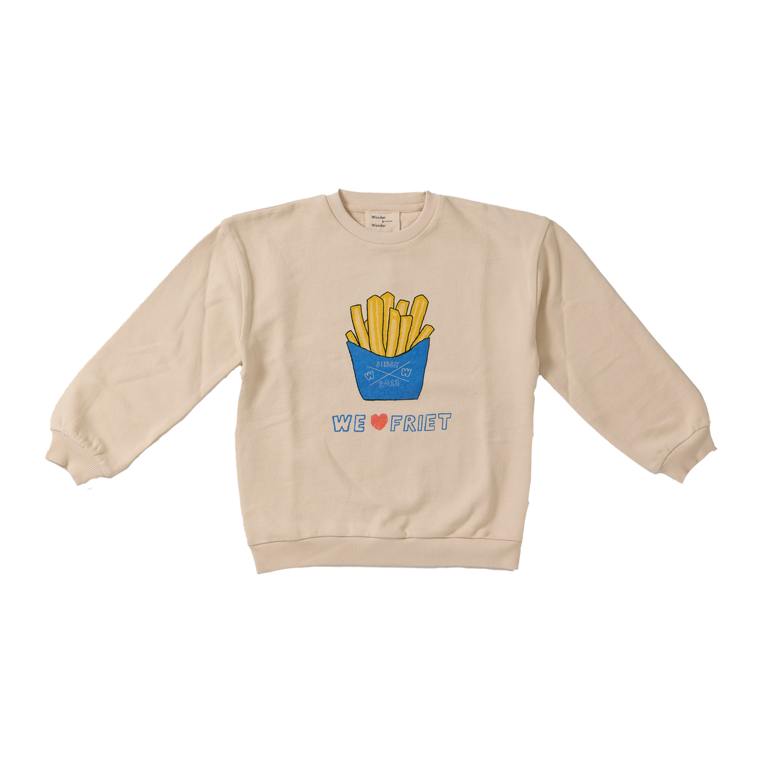 E26209 FRIET SWEATSHIRT - CREAM