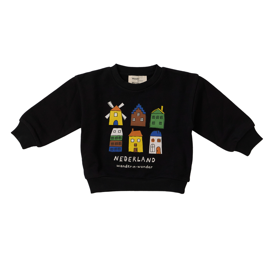 E26209 BABY NEDERLAND SWEATSHIRT - BLACK
