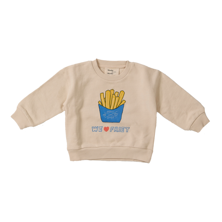E26209 BABY FRIET SWEATSHIRT - CREAM