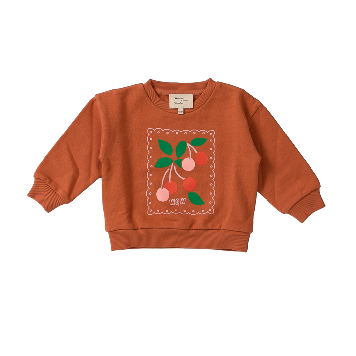 E26209 BABY CHERRY SWEATSHIRT - BLUSH CHERRY