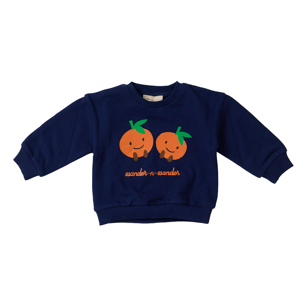 E26209 BABY TANGERINE SWEATSHIRT - NAVY