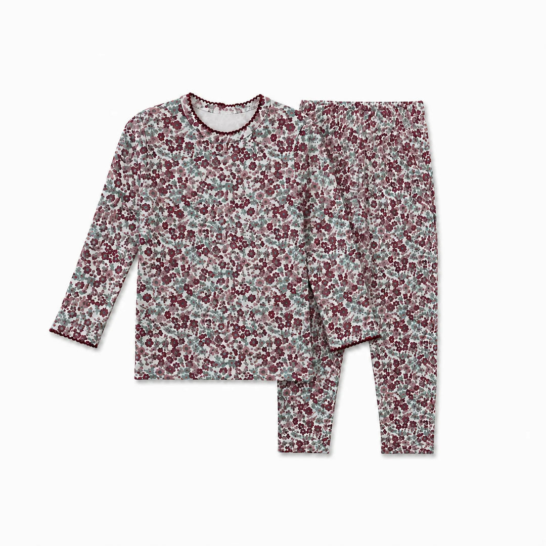 WL26055P Purple Floral Pajama - Purple Floral