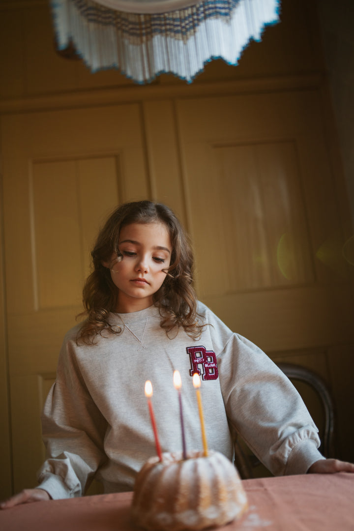 102 Easy Sweater PB Logo - Grey Melange