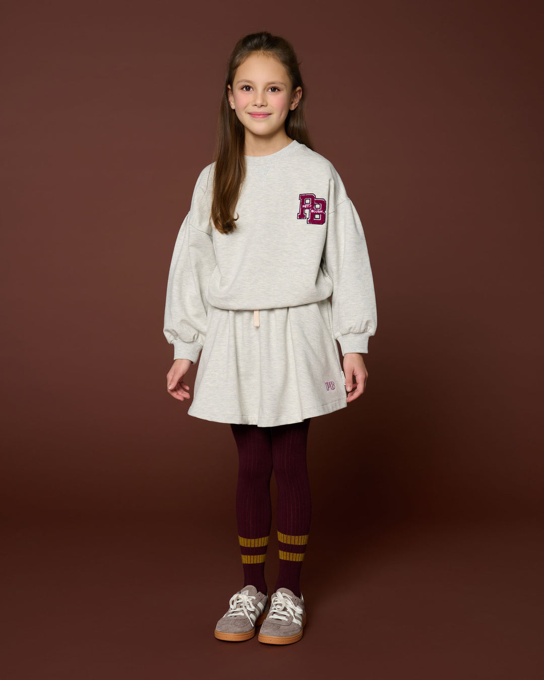 102 Easy Sweater PB Logo - Grey Melange