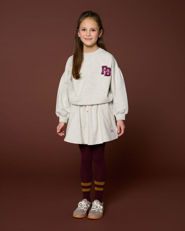 102 Easy Sweater PB Logo - Grey Melange