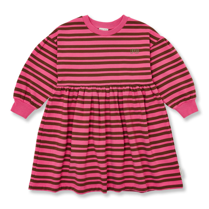 705 Eden Dress Stripe - Pink/Brown