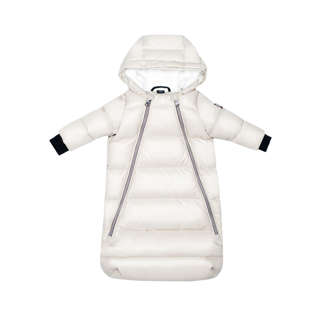 DOWN FUR SNOWSUIT OFF-WHITE