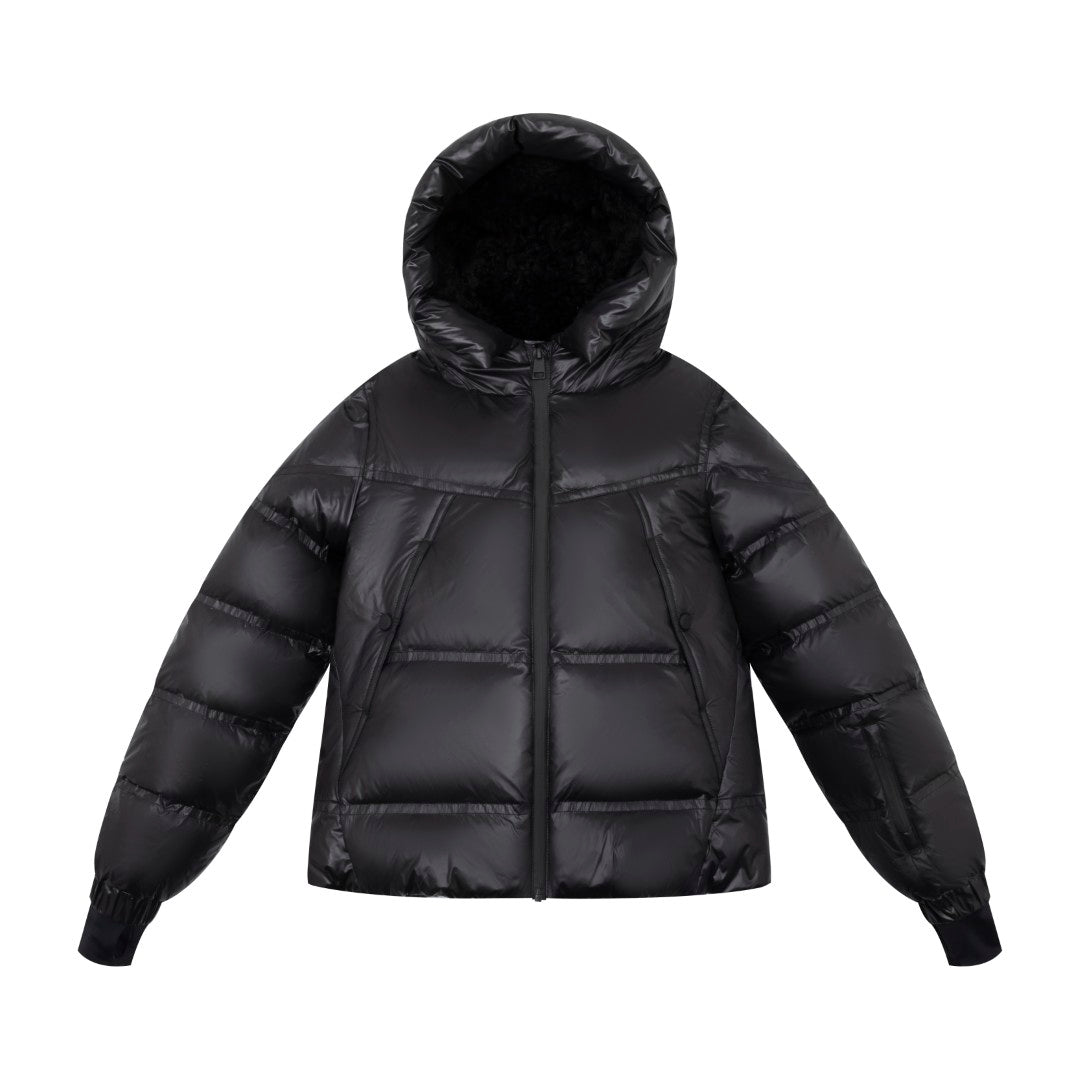 F25-5063B-JULIA SHERPA DOWN JACKET-Black