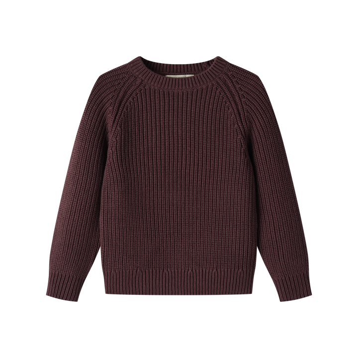 CHUNKY SWEATER-MULBERRY