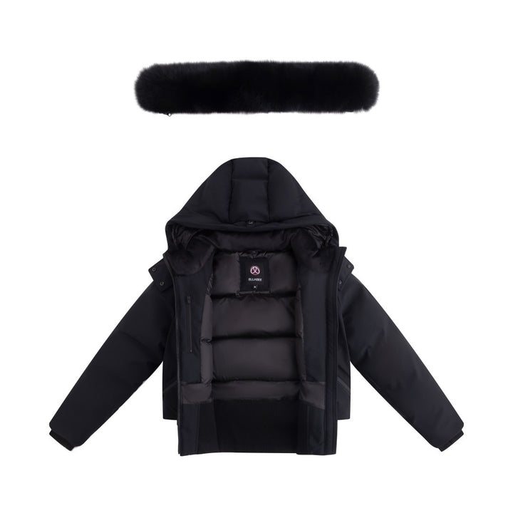 FW26-6012 VITTORIA PREMIUM BOMBER - Black