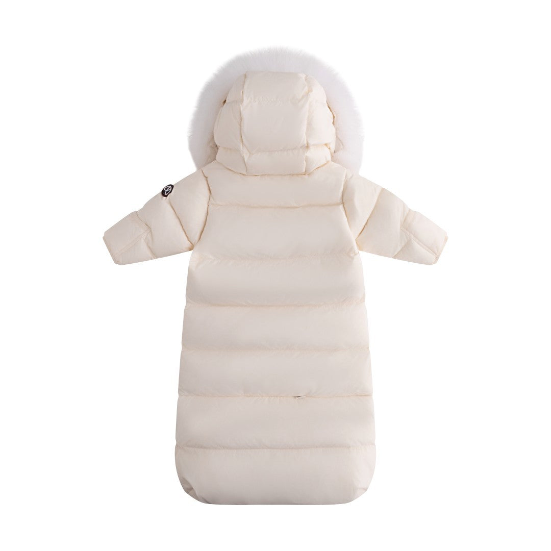 FW26-6016 DOWN FUR SNOWSUIT - Off White