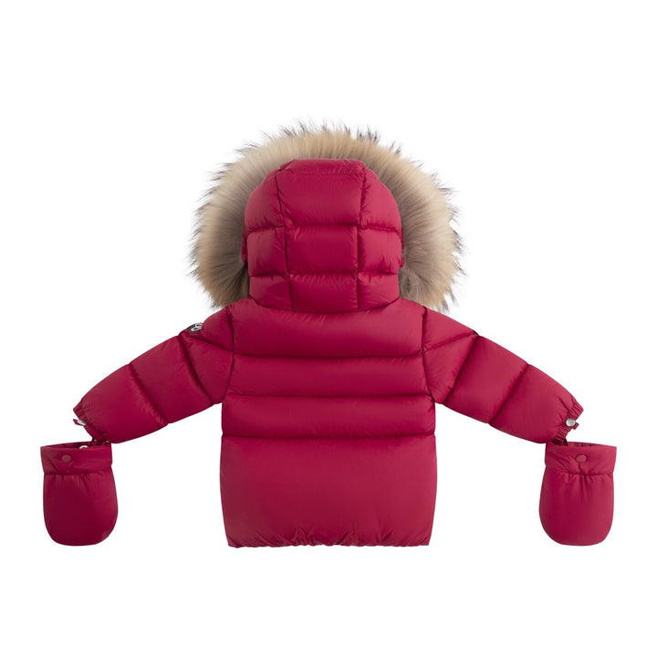 FW26-6031 BELLA ENFANT FUR DOWN JACKET - Raspberry/Pink Lining