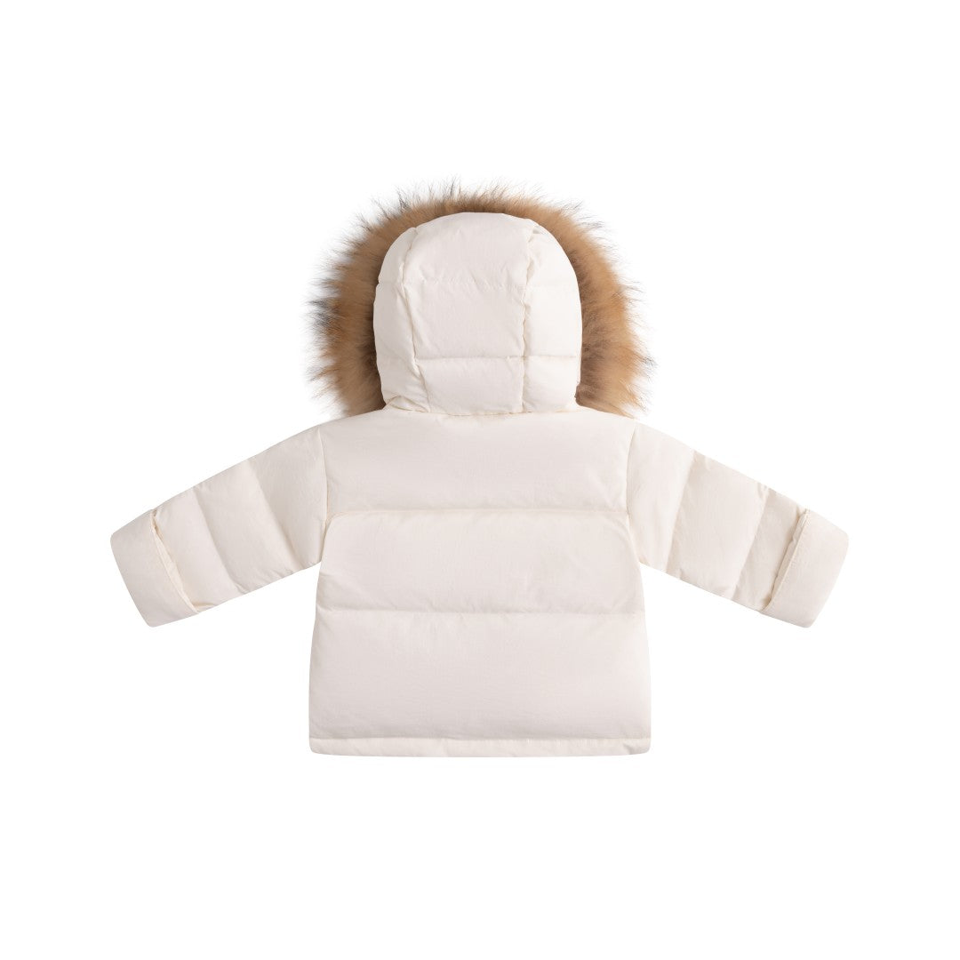 FW26-6033 LYANE ENFANT FUR DOWN JACKET - White