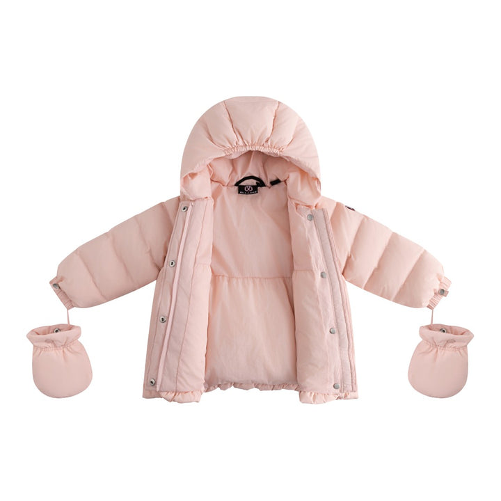FW26-6035 FLORE ENFANT FUR DOWN JACKET - Baby Pink
