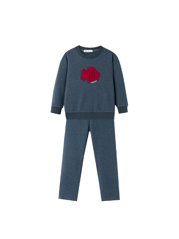 JAIME LE PASTEL EMBLEM PAJAMA-INDIGO