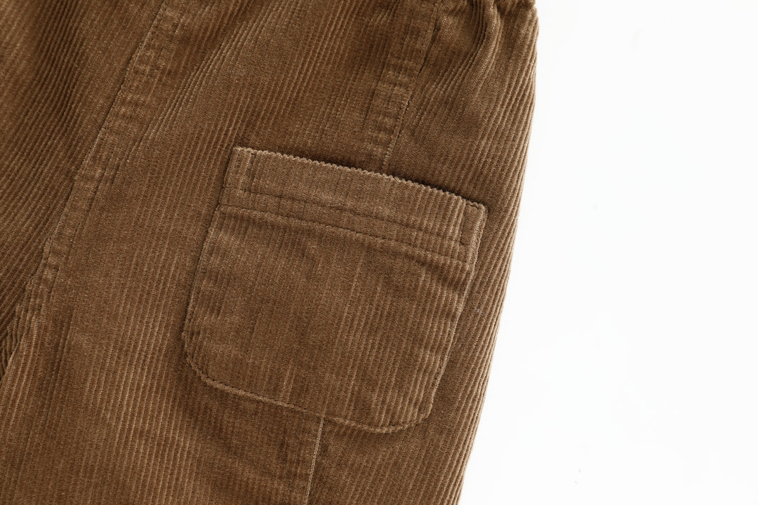 CORDUROY OVERALL-MOCHA