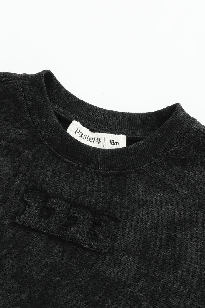 1223 TIE DYE SWEAT-BLACK