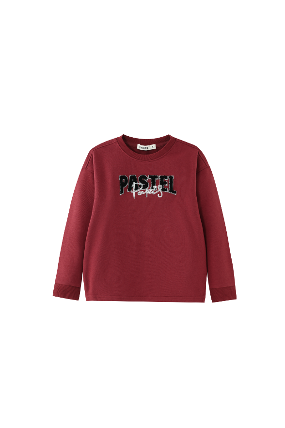 PASTEL PARIS SWEATSHIRT-RUST