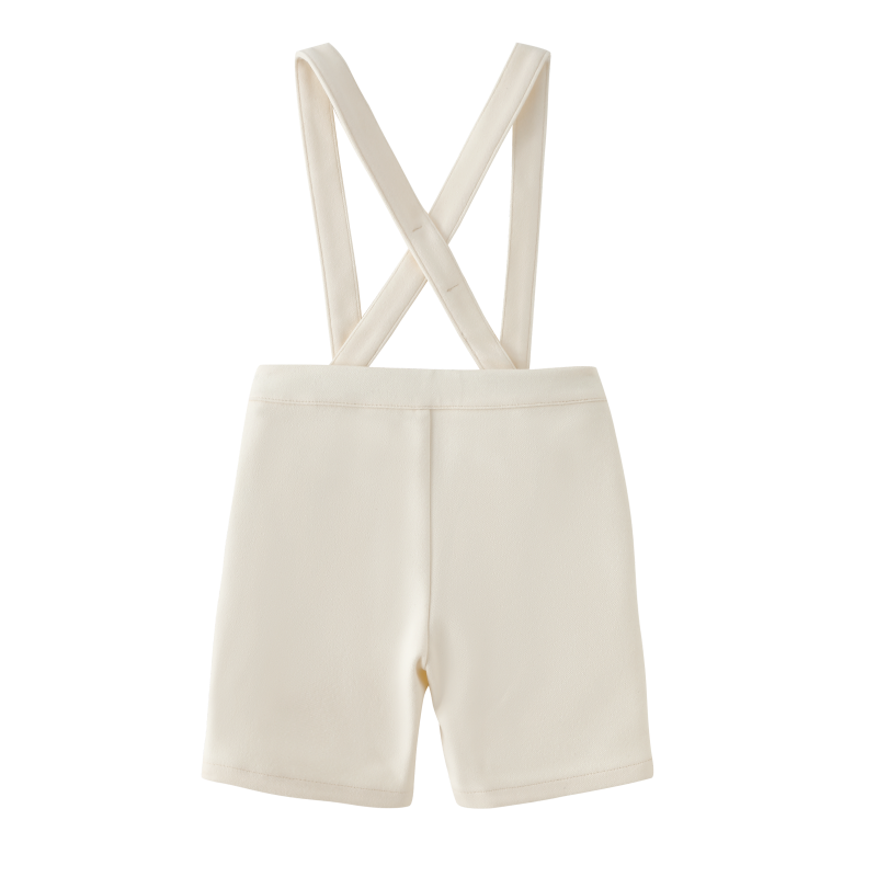 SUSPENDER SHORTS-CREAM