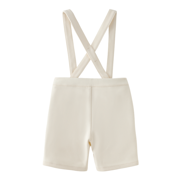 SUSPENDER SHORTS-CREAM