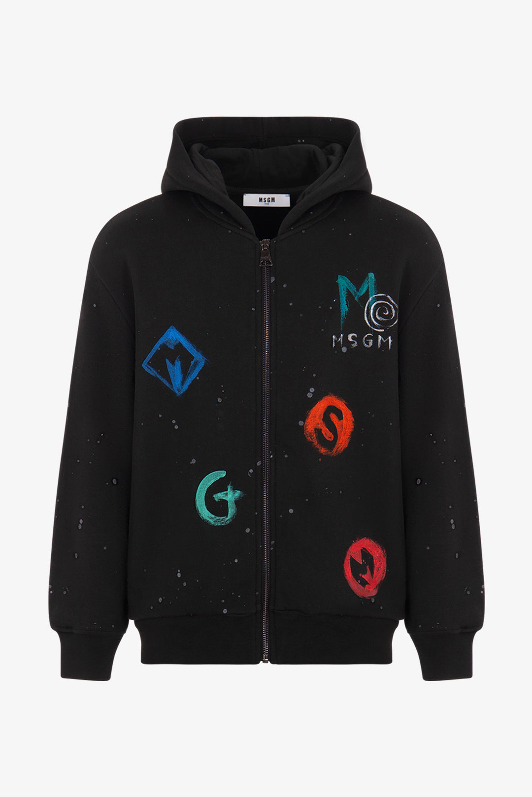 ZIP HOODIE BOY-WASHED BLACK