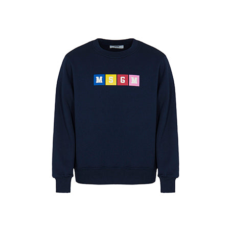 F6MSJUSW158 BLUE BLAC SWEATSHIRT UNISEX