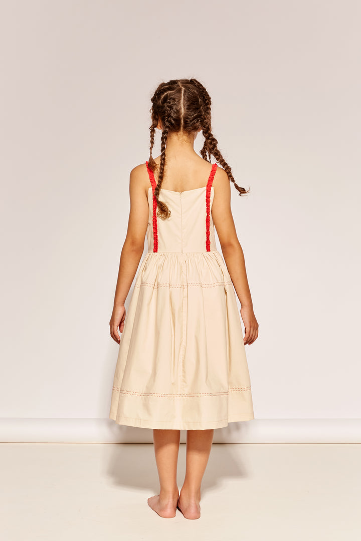 FROM A LONG LINE DRESS - CASHEW