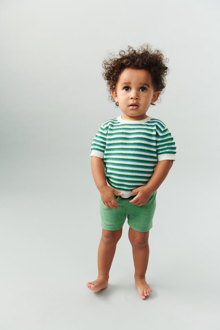 2026 SS STRUCTURE TEE ECRU/SEA/PINE