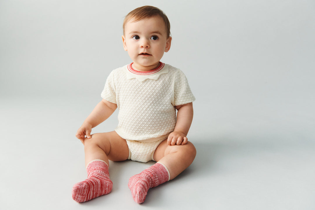 2726 SS WAFFLE TEE ECRU