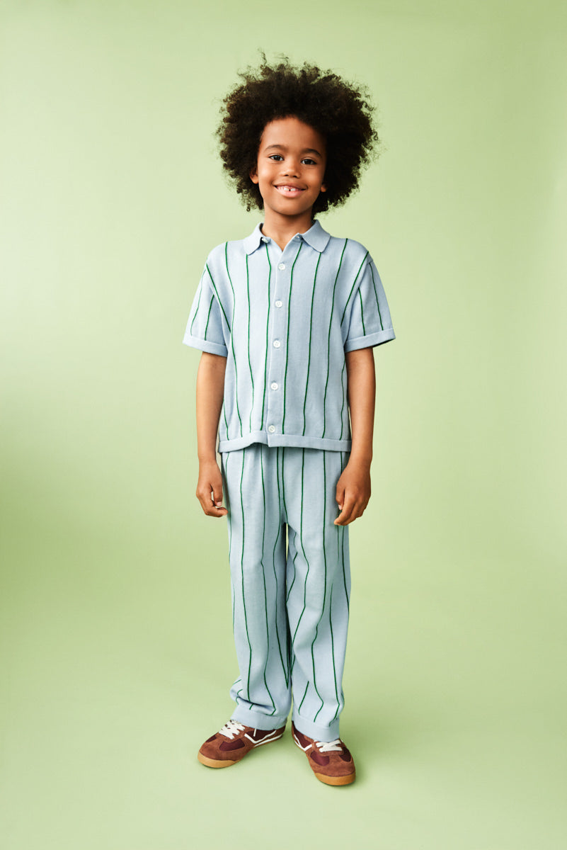 3426 SS SHIRT PALE BLUE/PINE