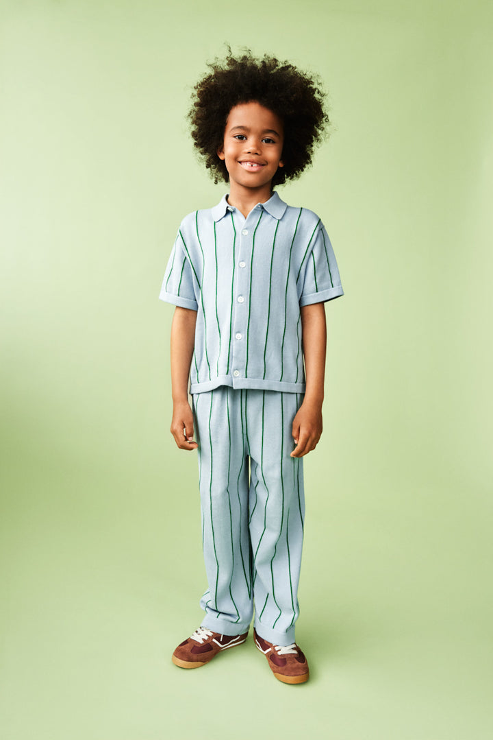 3426 SS SHIRT PALE BLUE/PINE