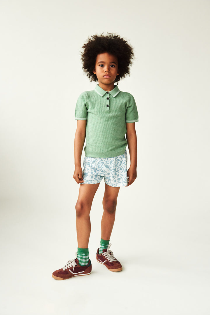 2226 SS PIQUE POLO APPLE MELANGE