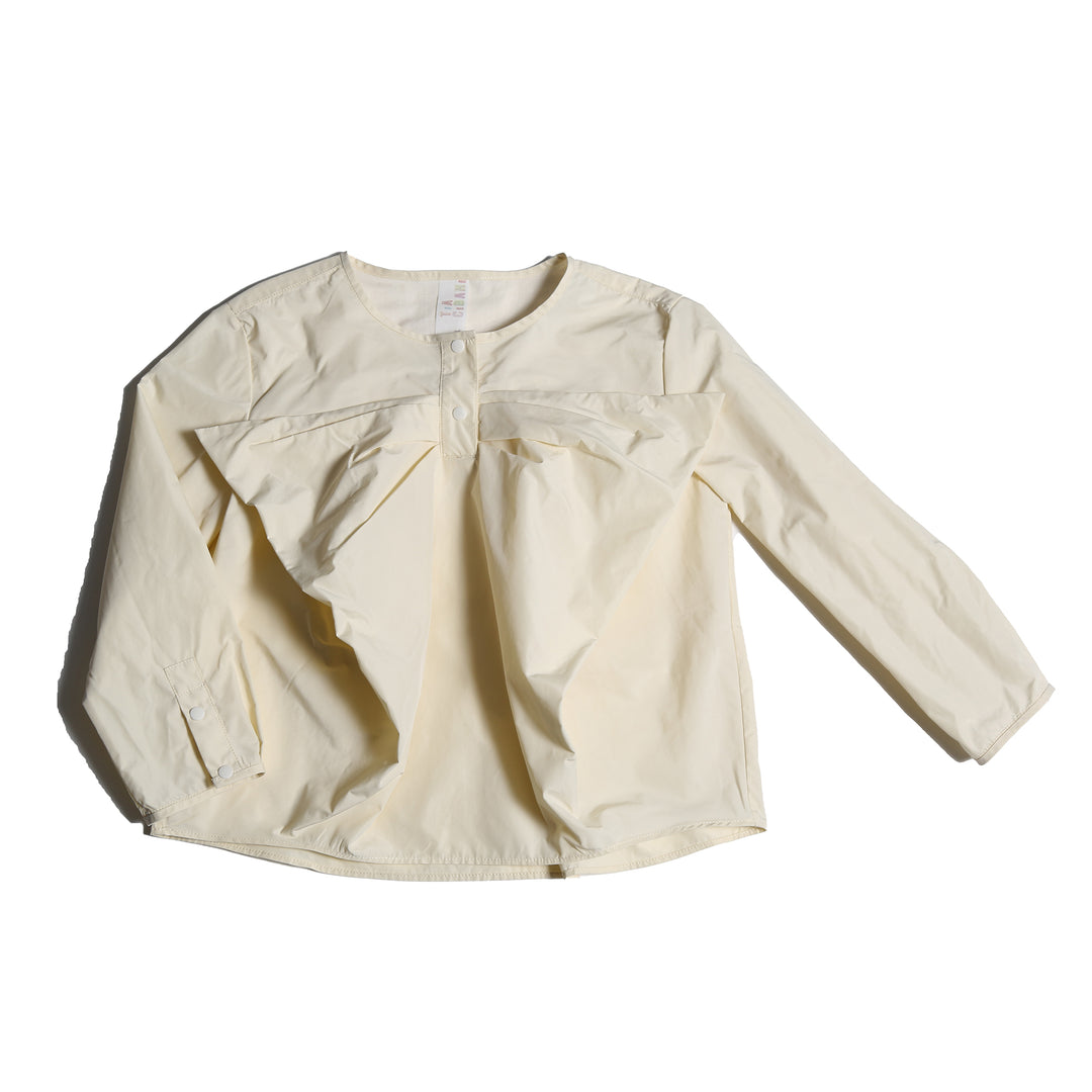 TP200S-ESTRELLA DRAPED BOW BLOUSE-OPAL