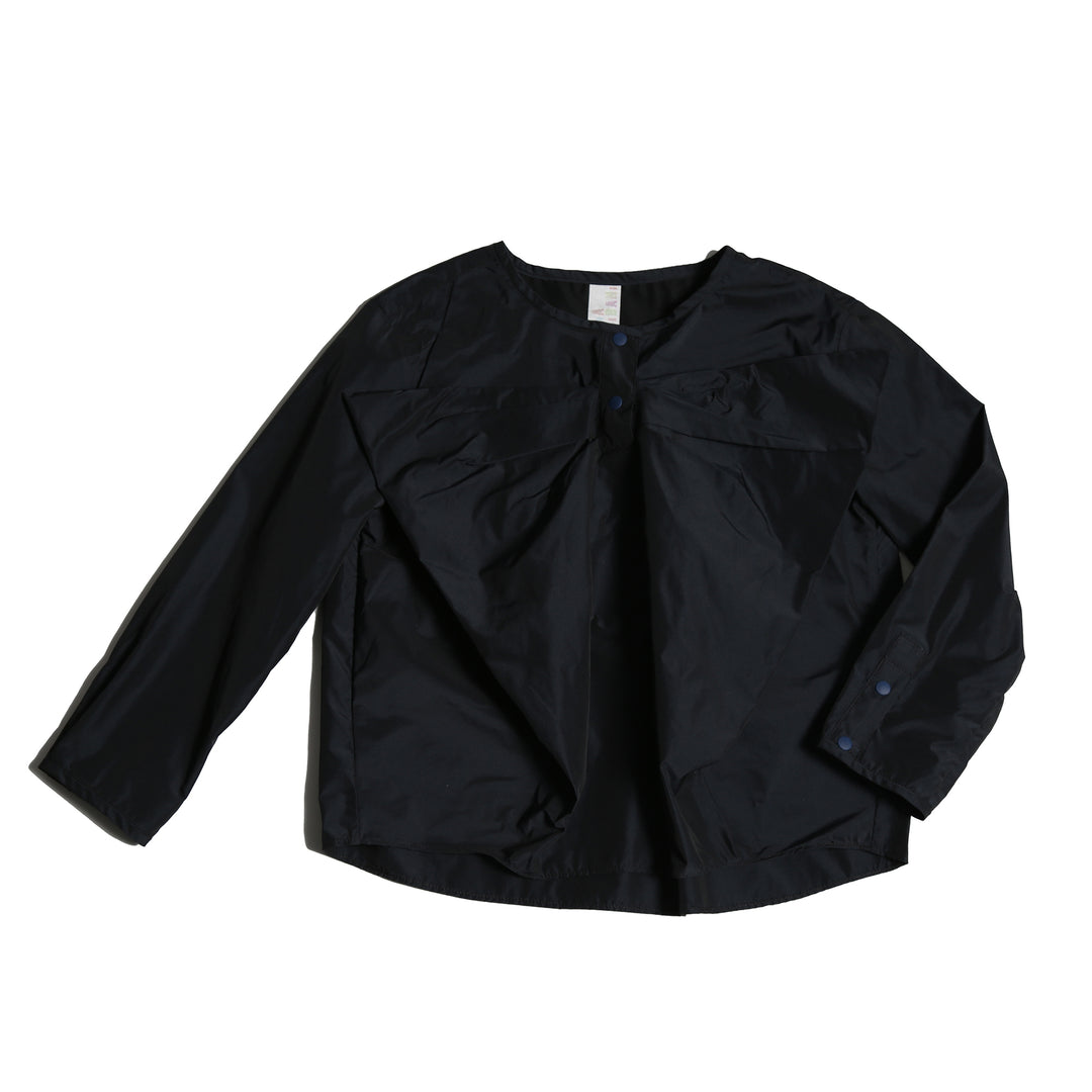 TP200S-ESTRELLA DRAPED BOW BLOUSE-SAPPHIRE