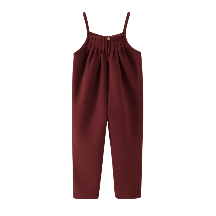 THIN STRAP ROMPER-BURGUNDY