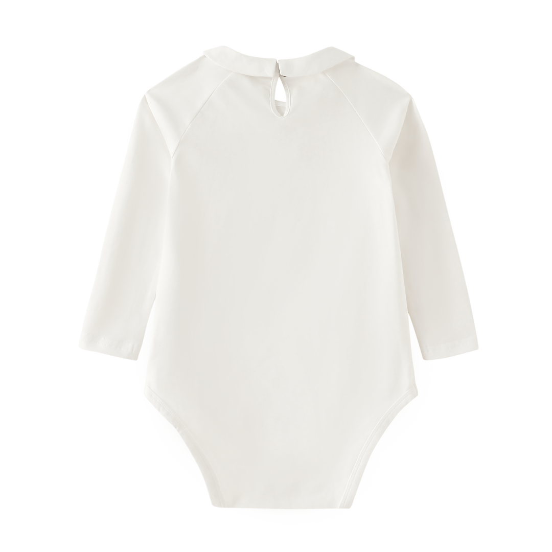 ONESIE WITH COLLAR-WHITE