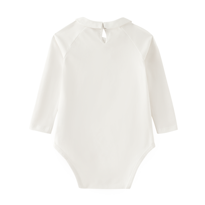 ONESIE WITH COLLAR-WHITE