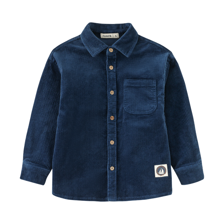 CORDUROY SHIRT-ROYAL BLUE