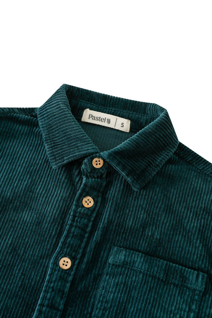 CORDUROY SHIRT-TEAL