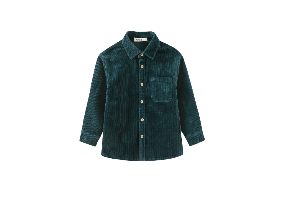 CORDUROY SHIRT-TEAL