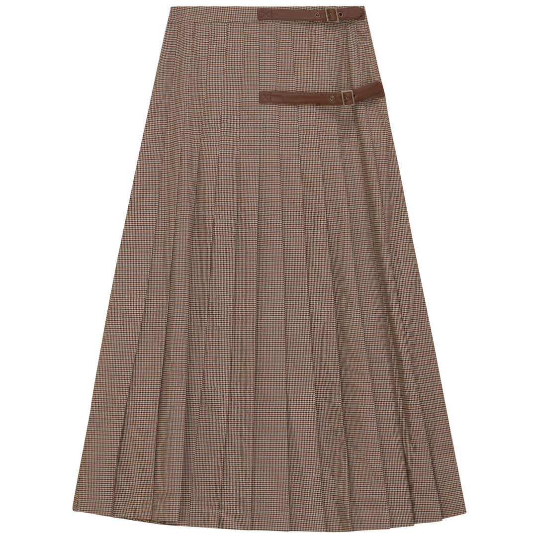 G716-PLEATED SKIRT-OAT