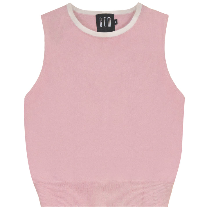G950 MOHAIR CABLE SWEATER SET-PINK