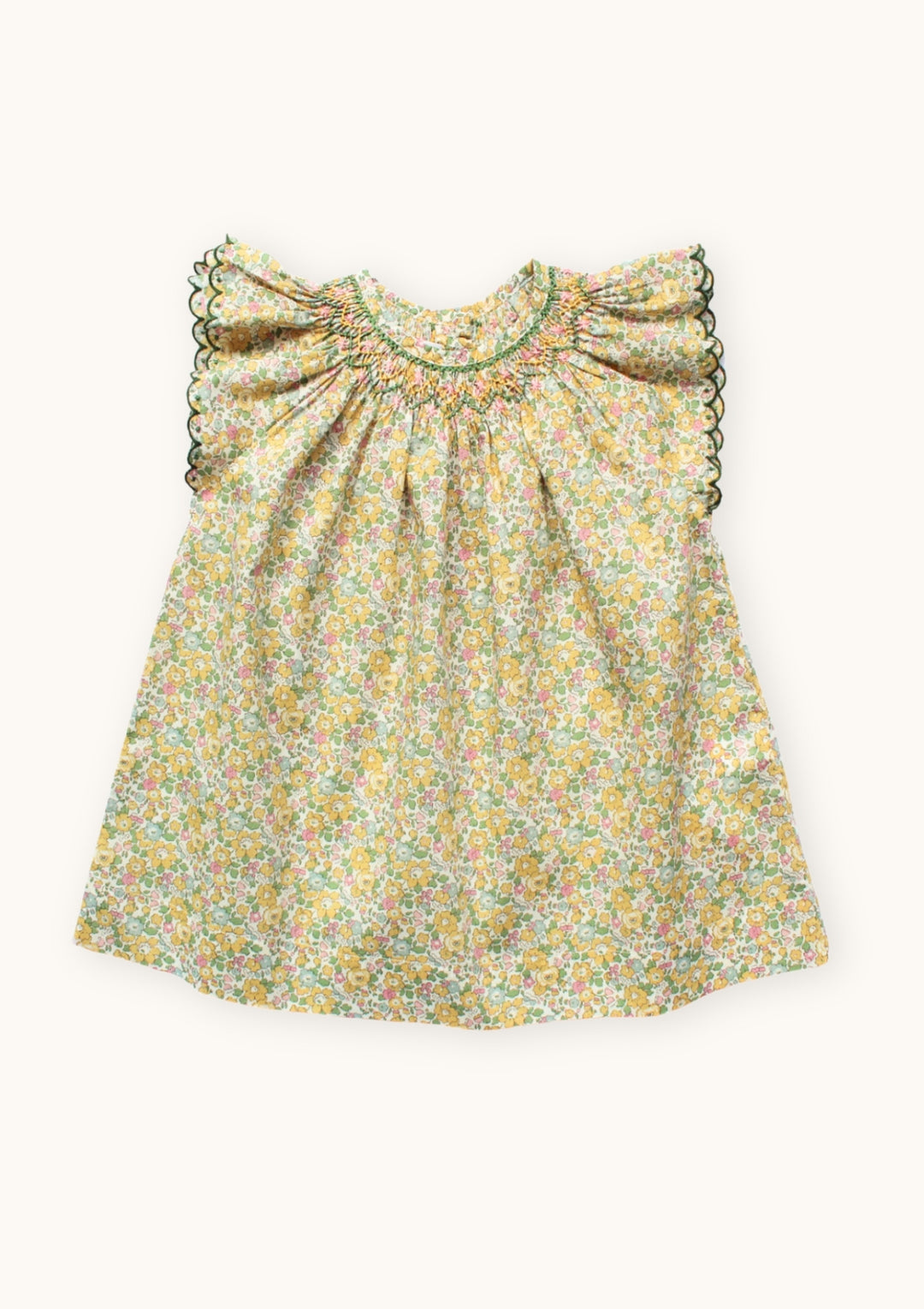 BABY DRESS GABRIELLA-Liberty Betsy Ann Lemon