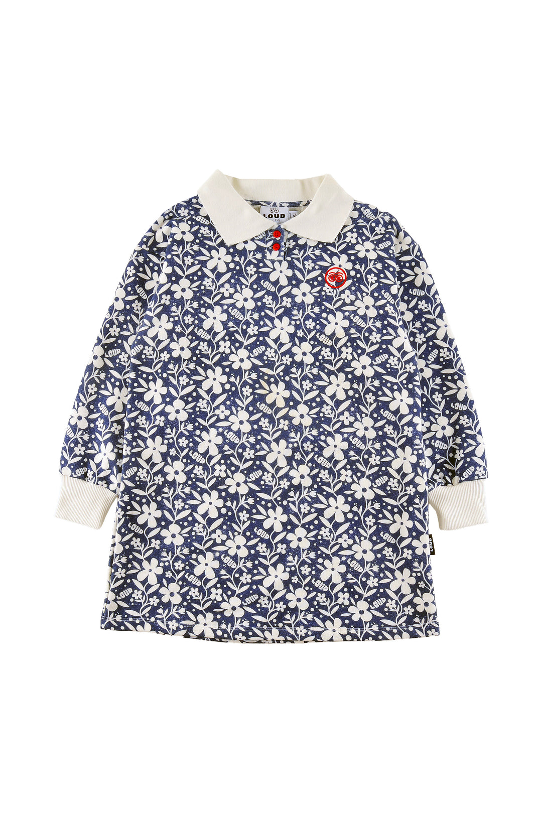 GD02 ALPS POLO DRESS - FLOWER AOP