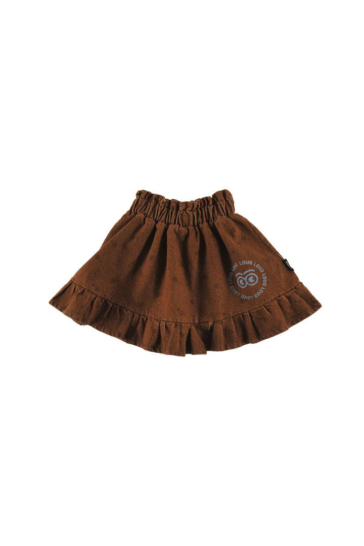 GDS01 ALPINE MINI SKIRT - CHOCO POLKADOT