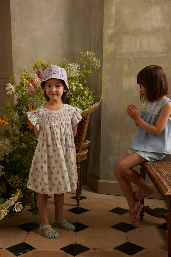 DRESS SHANTI CREAM FLOWER DUNES